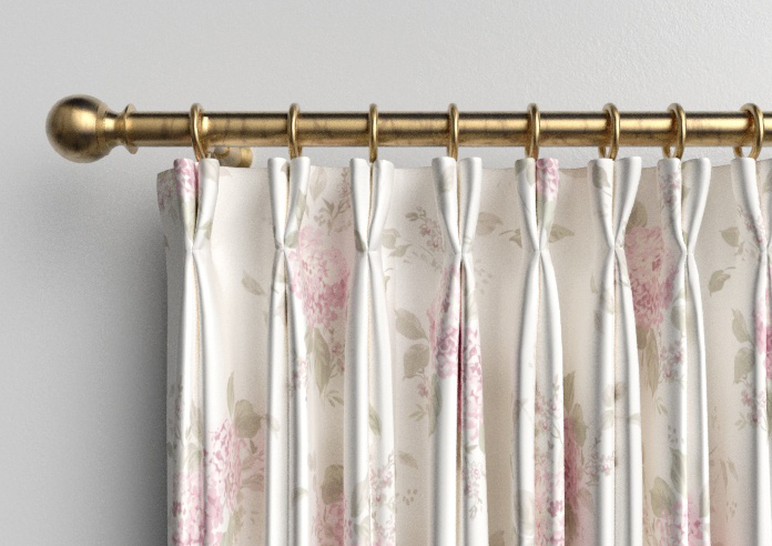 Shabby Chic by Rachel Ashwell Belle Hydrangea, Powder Pink - Made to Measure Curtains - Image 10